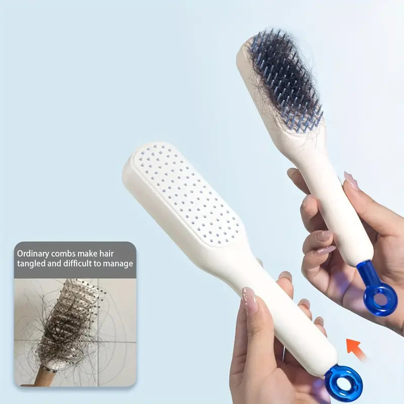 CleanComb| With Auto Detangling 3D Air Cushion