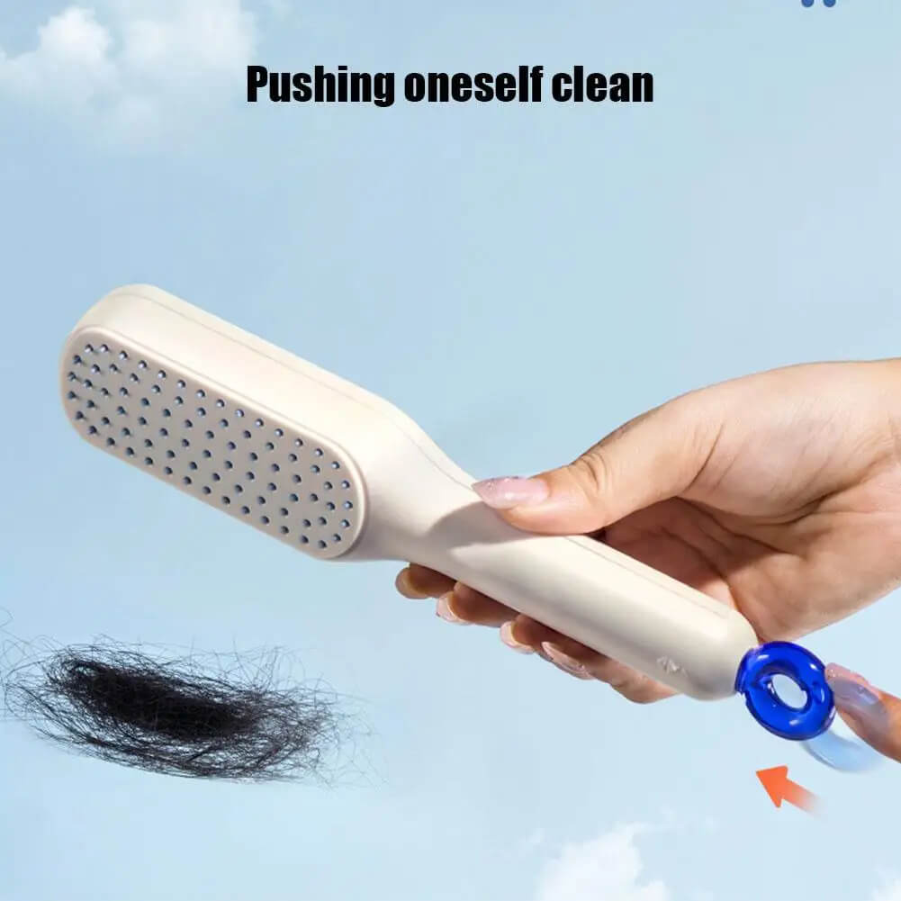 CleanComb| With Auto Detangling 3D Air Cushion