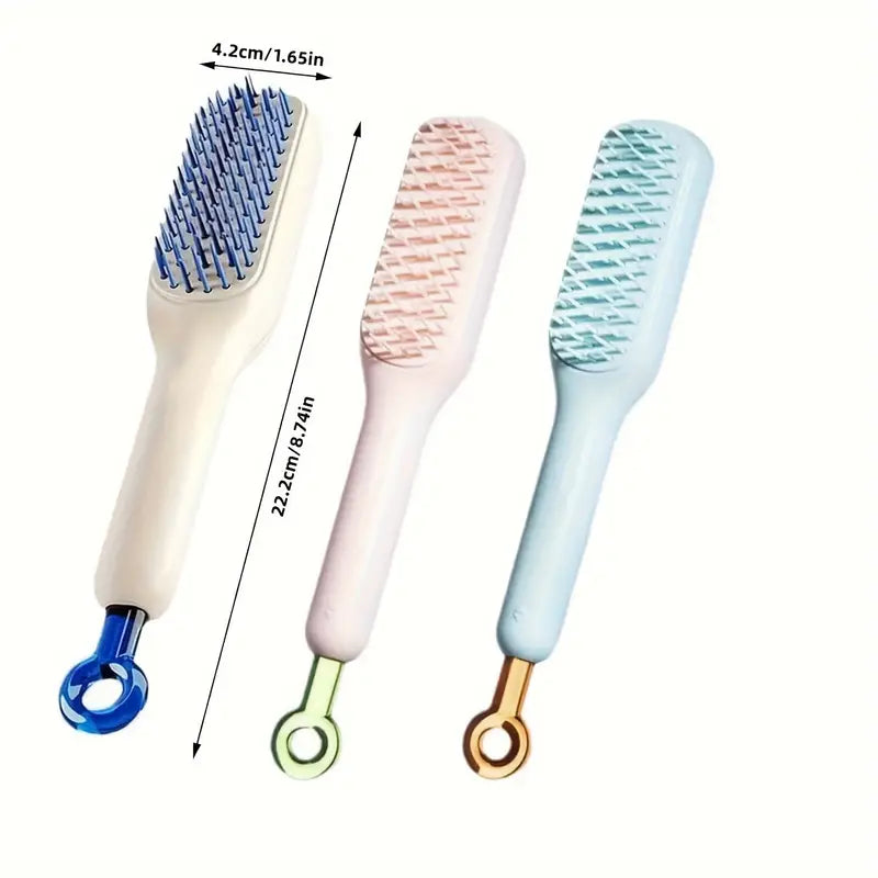 CleanComb| With Auto Detangling 3D Air Cushion