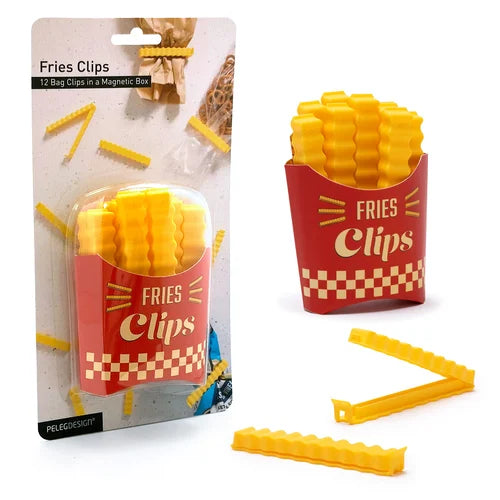 French Fries Shaped Sealing Clips With Magnetic Box