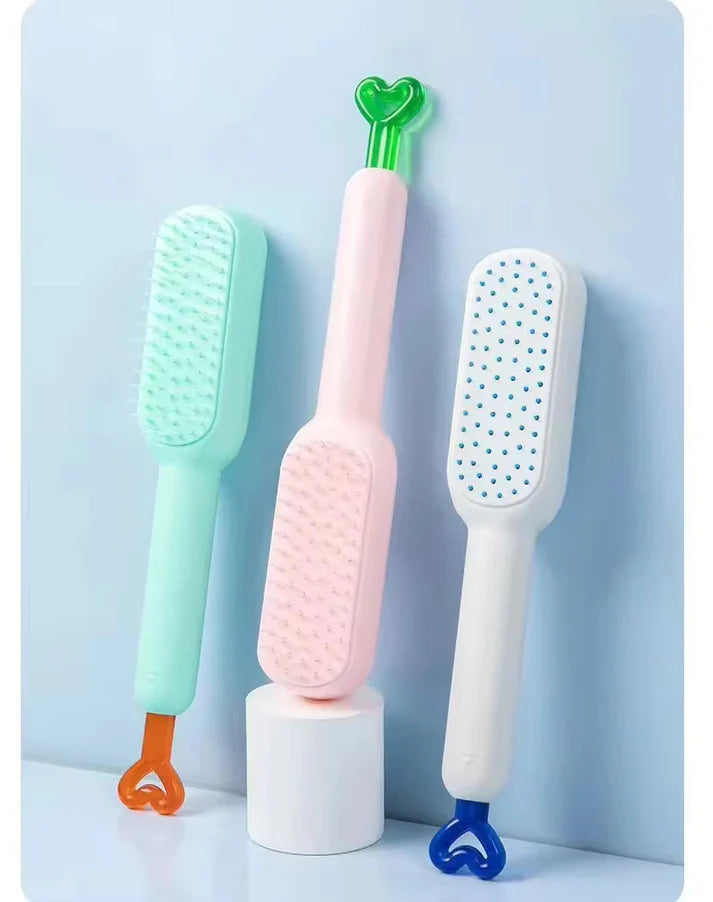 CleanComb| With Auto Detangling 3D Air Cushion