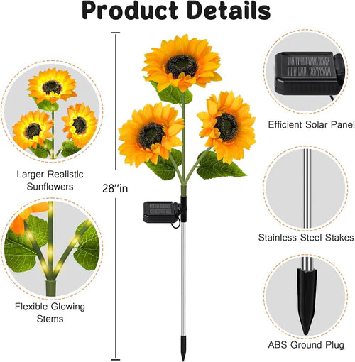 Rare Sunflower Solar Light