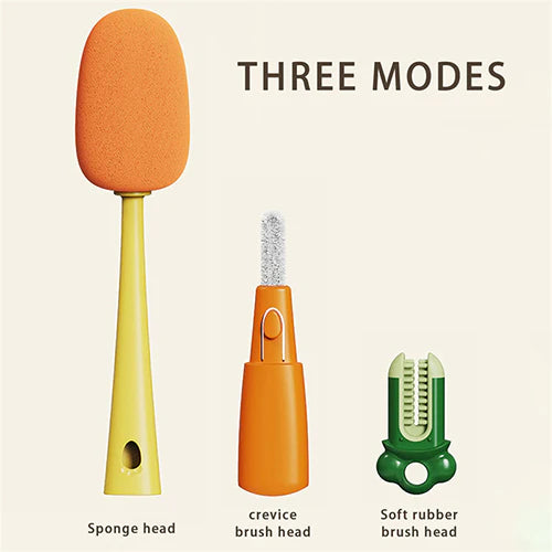 3 in 1 Multi-functional Carrot Brush (Pack Of Two)