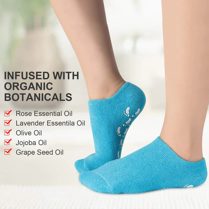 Crack Heal Silicon Spa Gel Socks For Men & Women