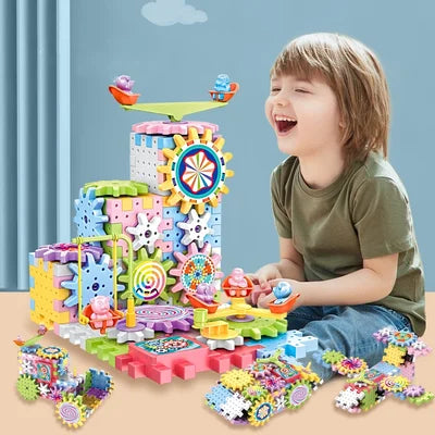 Bring Learning and Creativity to Life—⚙️DIY Electric Gear Building Block (101 peices)