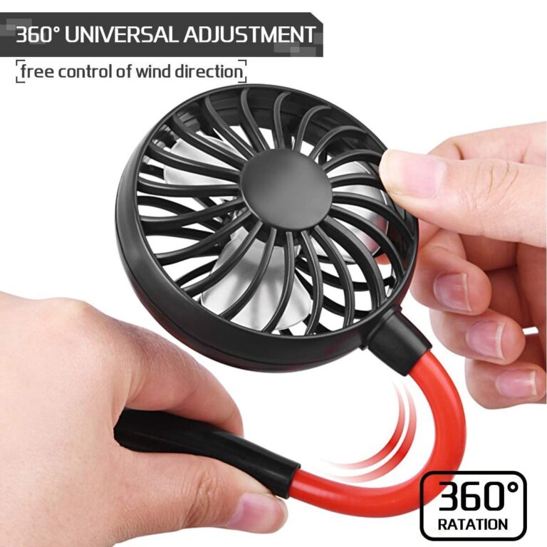 USB Rechargeable Neckband Fan